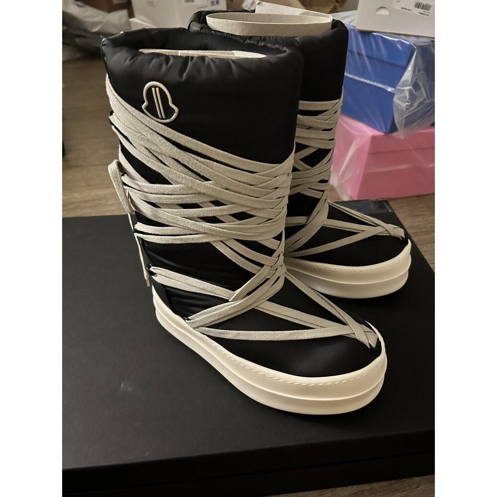 MONCLER + RICK OWENS FW23 BIGROCKS IN BLACK HEAVY size EU 43 / US 10